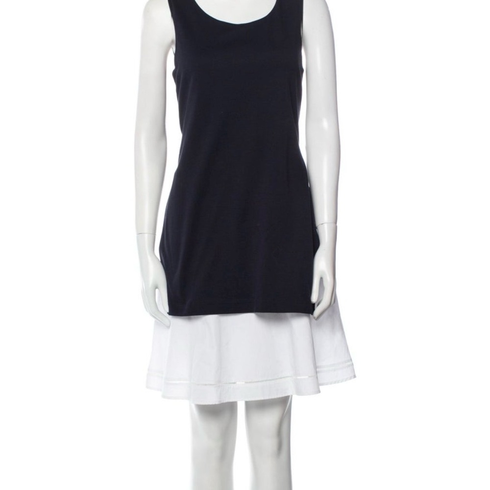 Theory Scoop Neck Sleeveless Mini Dress